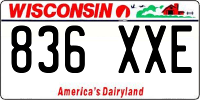 WI license plate 836XXE