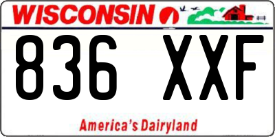 WI license plate 836XXF