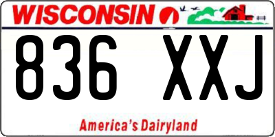 WI license plate 836XXJ