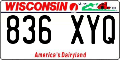 WI license plate 836XYQ