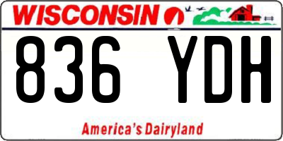 WI license plate 836YDH