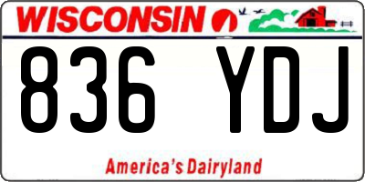 WI license plate 836YDJ