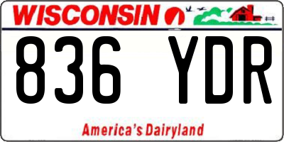 WI license plate 836YDR