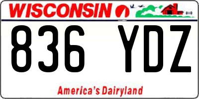 WI license plate 836YDZ