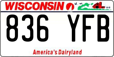 WI license plate 836YFB