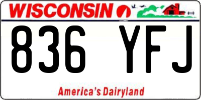 WI license plate 836YFJ
