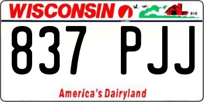 WI license plate 837PJJ