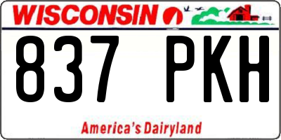 WI license plate 837PKH