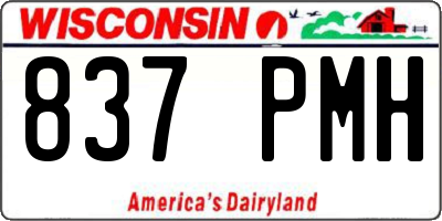 WI license plate 837PMH