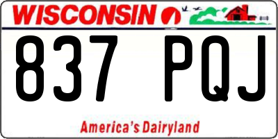 WI license plate 837PQJ