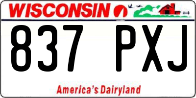 WI license plate 837PXJ