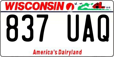 WI license plate 837UAQ