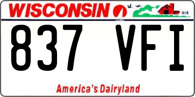WI license plate 837VFI