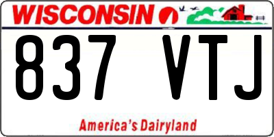 WI license plate 837VTJ
