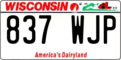 WI license plate 837WJP