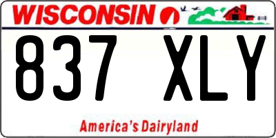 WI license plate 837XLY