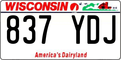 WI license plate 837YDJ