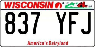 WI license plate 837YFJ