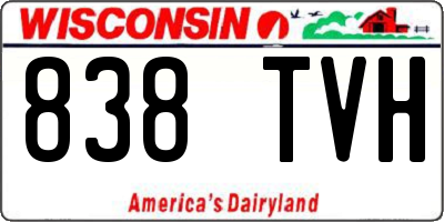 WI license plate 838TVH