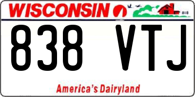 WI license plate 838VTJ