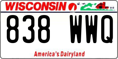 WI license plate 838WWQ