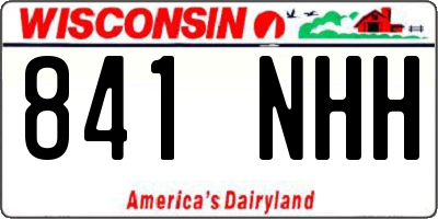WI license plate 841NHH