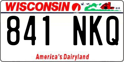 WI license plate 841NKQ