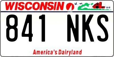 WI license plate 841NKS