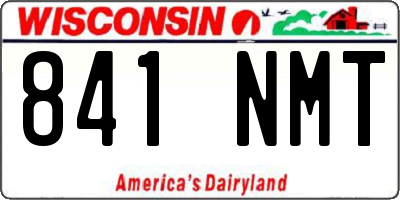 WI license plate 841NMT