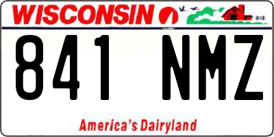 WI license plate 841NMZ