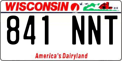WI license plate 841NNT