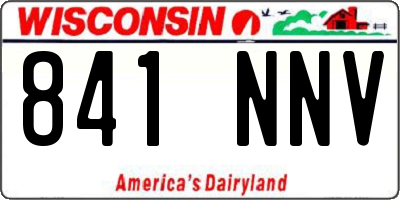 WI license plate 841NNV