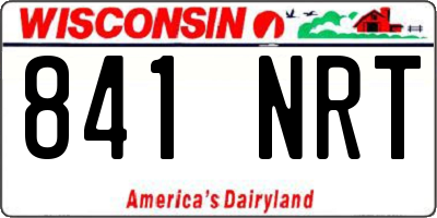 WI license plate 841NRT
