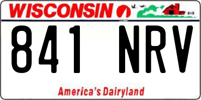 WI license plate 841NRV