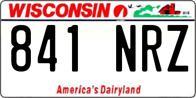 WI license plate 841NRZ