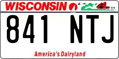 WI license plate 841NTJ
