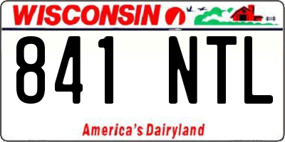 WI license plate 841NTL