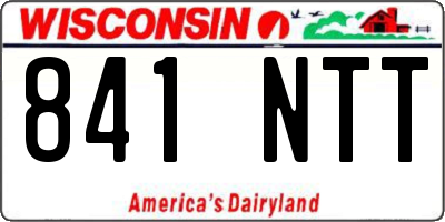 WI license plate 841NTT