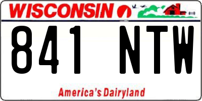 WI license plate 841NTW