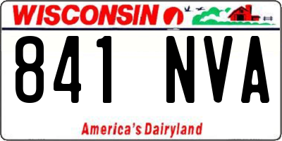 WI license plate 841NVA
