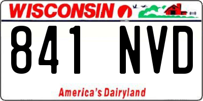 WI license plate 841NVD