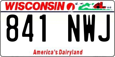 WI license plate 841NWJ