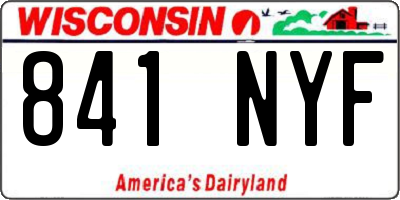 WI license plate 841NYF