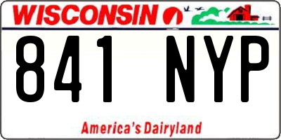 WI license plate 841NYP