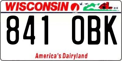 WI license plate 841OBK