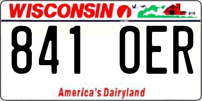 WI license plate 841OER