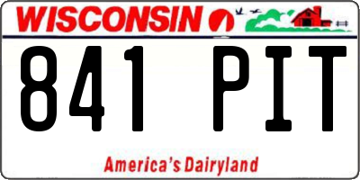 WI license plate 841PIT