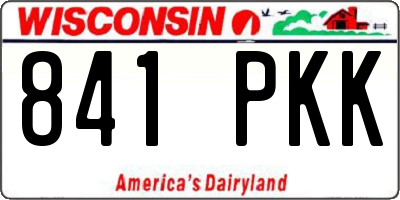 WI license plate 841PKK