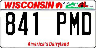 WI license plate 841PMD