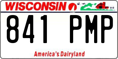 WI license plate 841PMP
